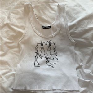 brandy melville skeleton tank